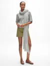 White + Warren Superfine Cashmere Travel Wrap In Slate Heather In Slate Heather
