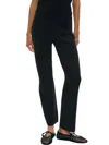 White + Warren Superfine Knit Kick Flare Pants In Black In Black