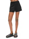 White + Warren Superfine Organic Cotton Shorts In Black In Black