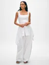 White + Warren Superfine Organic Cotton Tank Top In White