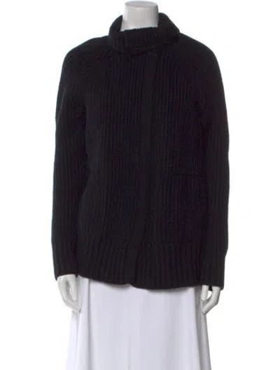 Pre-owned White + Warren Turtleneck Sweater In Black