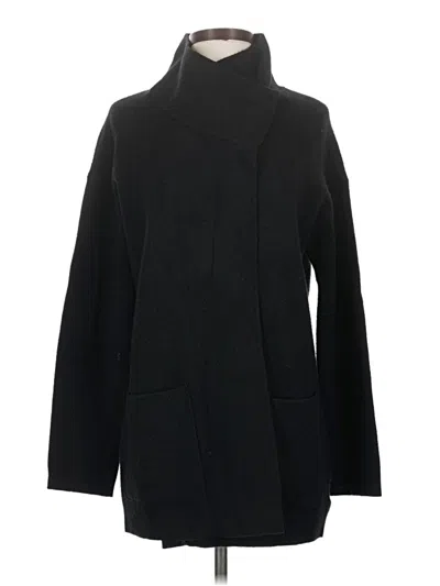 Pre-owned White + Warren Turtleneck Sweater In Black