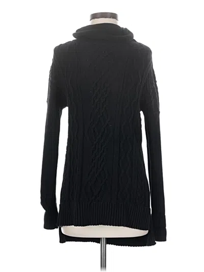 Pre-owned White + Warren Turtleneck Sweater In Black