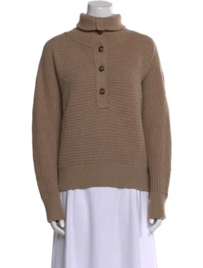 Pre-owned White + Warren Turtleneck Sweater In Neutral