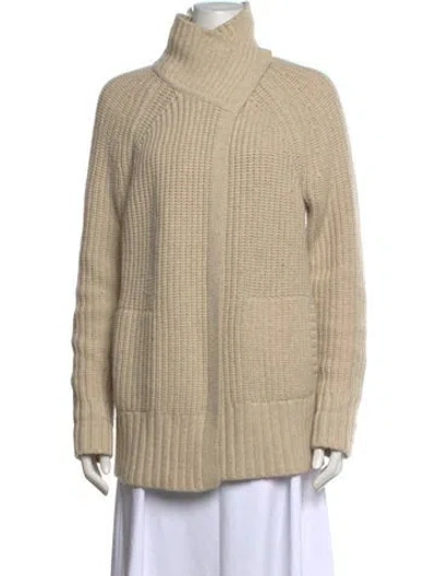 Pre-owned White + Warren Turtleneck Sweater In Neutrals