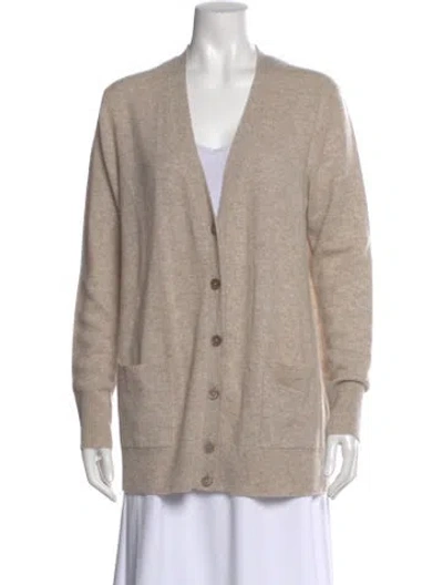 Pre-owned White + Warren Vintage Cashmere Sweater In Neutrals