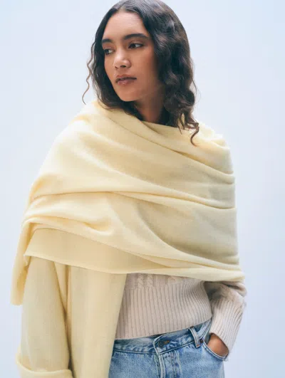 White + Warren White & Warren Cashmere Travel Wrap In Lemonade