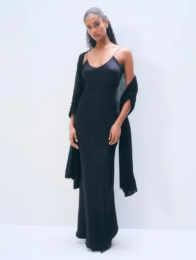 White + Warren White & Warren Superfine Cashmere Travel Wrap In Black