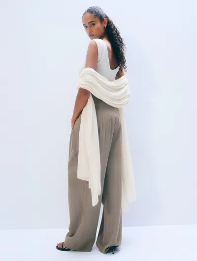 White + Warren White & Warren Superfine Cashmere Travel Wrap In White
