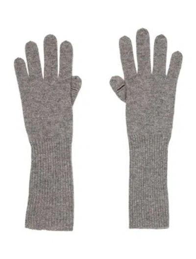 Pre-owned White + Warren Winter Gloves In Gray