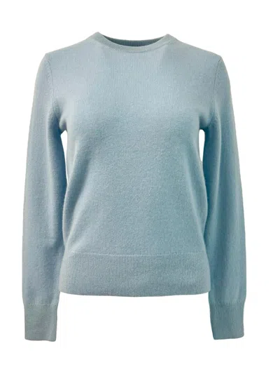 White + Warren Women's Cashmere Sweatshirt In Slate Blue