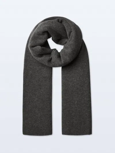 White + Warren Women's Cashmere Travel Wrap In Dark Slate Heather In Black