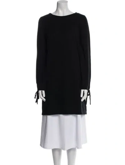 Pre-owned White + Warren Wool Bateau Neckline Sweater In Multi