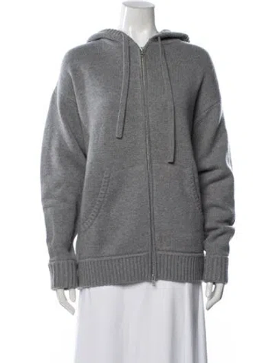 Pre-owned White + Warren Wool Jacket In Gray