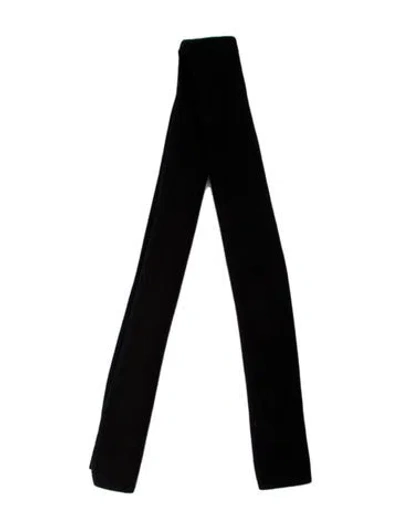 Pre-owned White + Warren Wool Scarf In Black