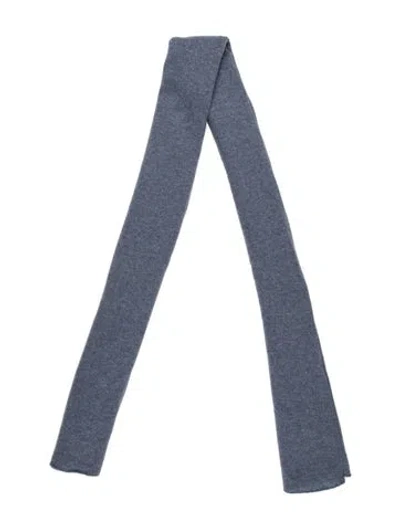 Pre-owned White + Warren Wool Scarf In Blue