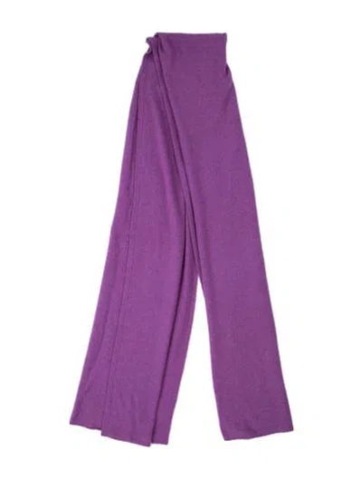 Pre-owned White + Warren Wool Scarf In Blue