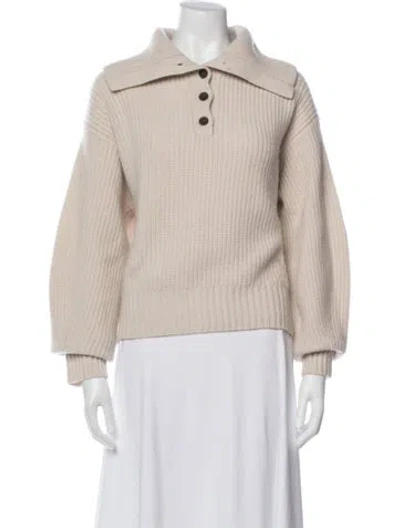 Pre-owned White + Warren Wool Sweater In Purple