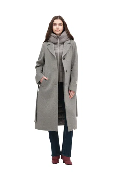 White Wise Coats Grey In Grigio Neri E Grigi