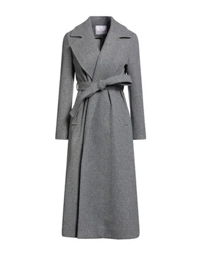White Wise Woman Coat Grey Size 4 Polyester