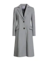 White Wise Woman Coat Grey Size 4 Polyester, Viscose