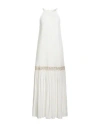 White Wise Woman Maxi Dress White Size 10 Viscose In Multi