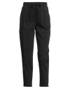 White Wise Woman Pants Black Size 2 Cotton, Elastane In Black