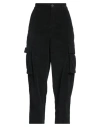 White Wise Woman Pants Black Size 6 Cotton, Elastane