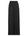 White Wise Woman Pants Black Size 6 Polyester, Elastane In Black