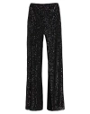 White Wise Woman Pants Black Size 8 Polyester, Elastane In Black