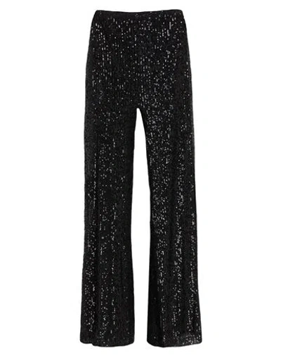 White Wise Woman Pants Black Size 8 Polyester, Elastane