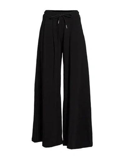 White Wise Woman Pants Black Size M Cotton, Elastane