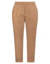 White Wise Pants In Beige