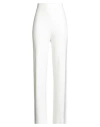 White Wise Woman Pants Cream Size L Viscose, Polyester, Nylon