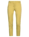 White Wise Woman Pants Marigold Size 2 Cotton, Elastane In Yellow