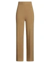 White Wise Woman Pants Mustard Size L Viscose, Polyester, Nylon In Brown