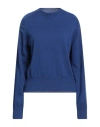White Wise Woman Sweater Blue Size L Wool, Cashmere In Blue