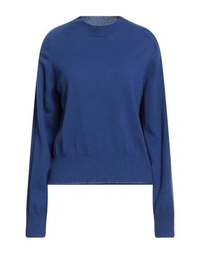 White Wise Woman Sweater Blue Size L Wool, Cashmere