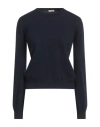 White Wise Woman Sweater Midnight Blue Size L Cashmere, Viscose, Wool, Nylon