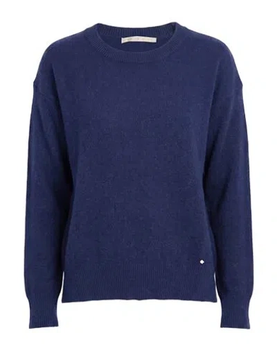 White Wise Woman Sweater Navy Size Xs Nylon, Polyester, Viscose, Wool In Blue