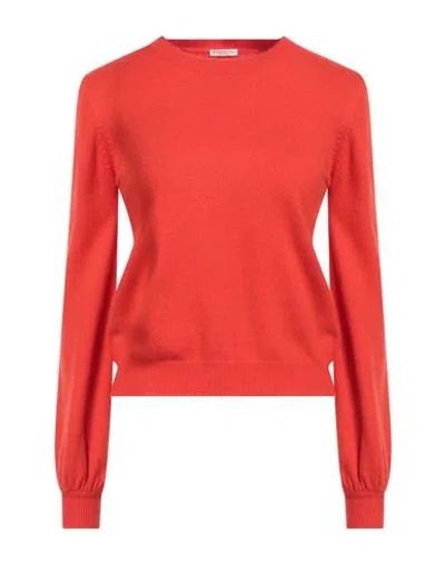 White Wise Woman Sweater Tomato Red Size S Cashmere, Viscose, Wool, Nylon