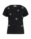 White Wise Woman T-shirt Black Size M Cotton In Black