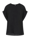 White Wise Woman Top Black Size 6 Tencel, Polyester