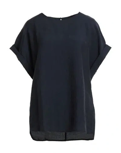 White Wise Woman Top Midnight Blue Size 10 Tencel, Polyester