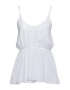 White Wise Woman Top White Size 6 Polyester