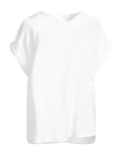 White Wise Woman Top White Size 8 Tencel, Polyester