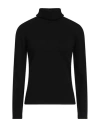 White Wise Woman Turtleneck Black Size Xs Cashmere, Viscose, Wool, Nylon