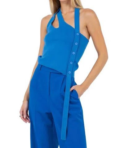 Whiteroom+cactus Asymmetrical Tank Top In Electric Blue