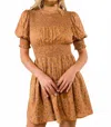 Whiteroom+cactus Floral Dress In Brown