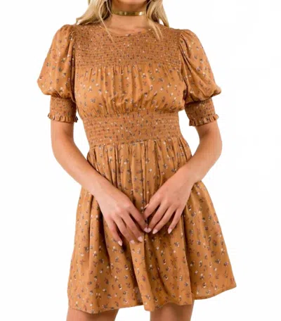 Whiteroom+cactus Floral Dress In Brown